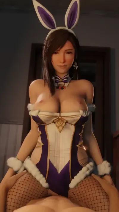 Bunny Girl Tifa Pussy Fucking POV