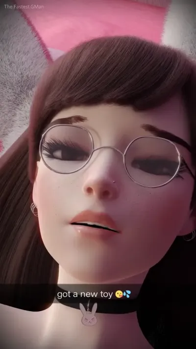 D.Va Having Fun With Her New Dildo
