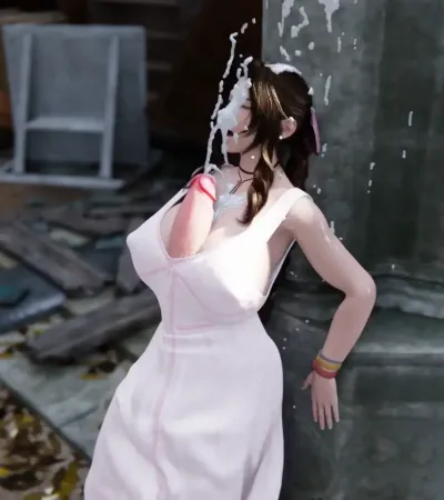 Futa Aerith Stealth Boobjob Gone Wrong