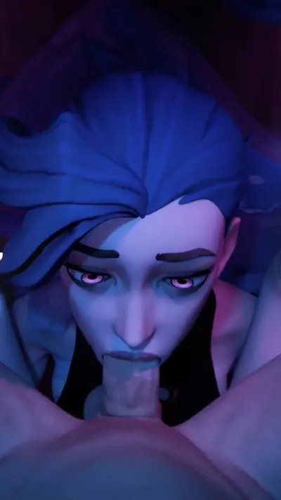 Jinx Eye Rolling Throat Fuck
