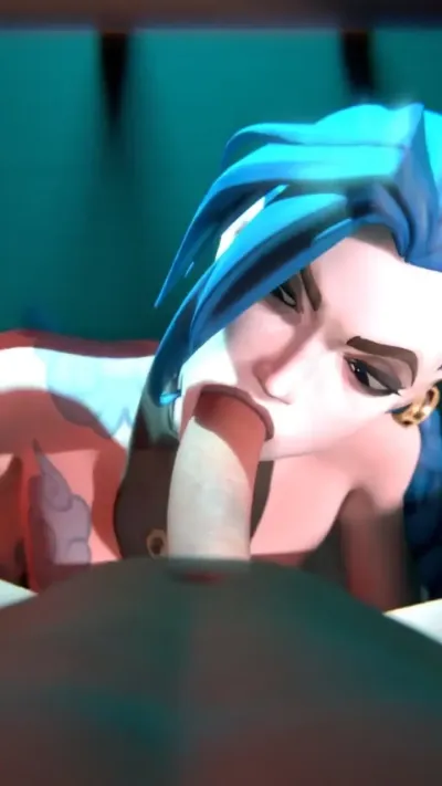 Jinx Sucking Cock Under Table