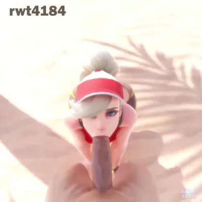 Lifeguar Mercy Glansjob on Beach