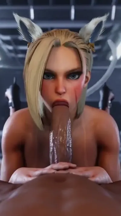 Neko Cammy Loves Sucking Cock Wagging Tail